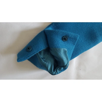 Pre-owned Prada Turquoise Wool Jacket