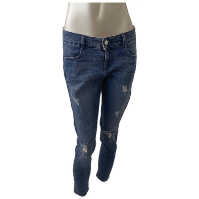 Pre-owned Stella Mccartney Straight Jeans In Blue