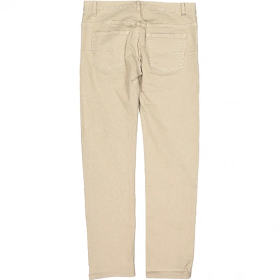 Pre-owned Dior Straight Jeans In Beige