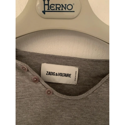 Pre-owned Zadig & Voltaire Grey Cotton T-shirts
