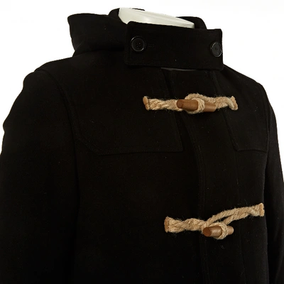 Pre-owned Ami Alexandre Mattiussi Wool Dufflecoat In Black