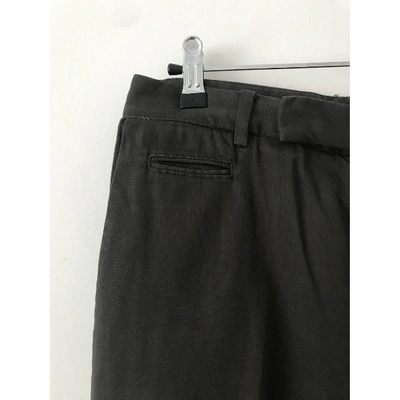 Pre-owned Fendi Brown Cotton Trousers