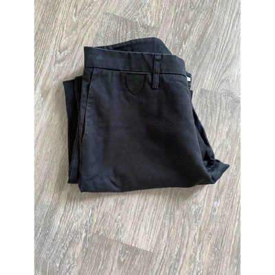 Pre-owned April77 Trousers In Black