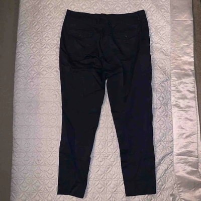 Pre-owned Gucci Navy Cotton Trousers