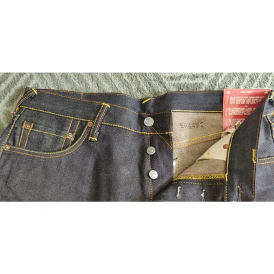 Pre-owned Evisu Blue Cotton Jeans