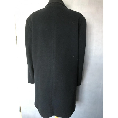 Pre-owned Courrèges Wool Coat In Black