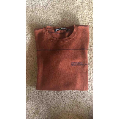 Pre-owned Dkny Sweatshirt In Orange