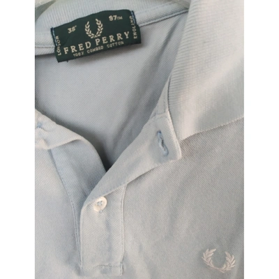 Pre-owned Fred Perry Polo Shirt In Turquoise