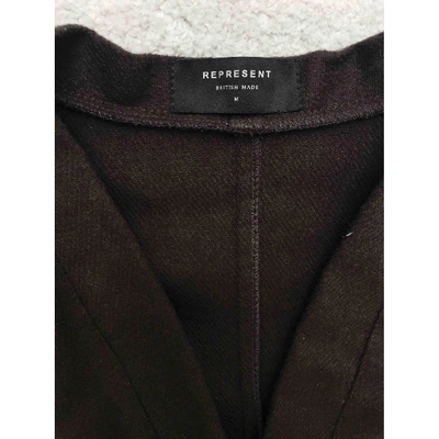 Pre-owned Represent Wool Vest In Brown