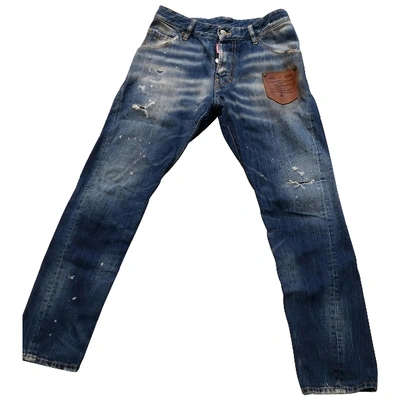 Pre-owned Dsquared2 Blue Cotton Jeans