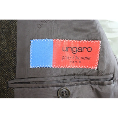 Pre-owned Emanuel Ungaro Wool Vest In Brown