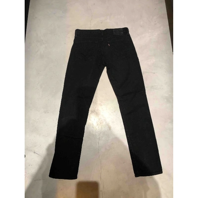 Pre-owned Levi's Black Cotton - Elasthane Jeans