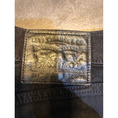 Pre-owned Levi's Black Cotton - Elasthane Jeans