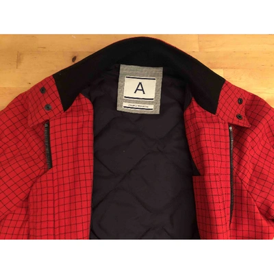 Pre-owned Andrea Pompilio Wool Jacket In Red