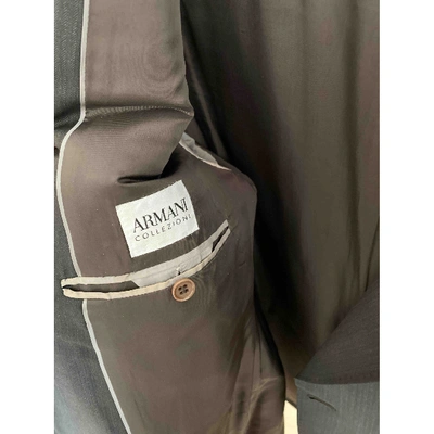Pre-owned Armani Collezioni Wool Vest In Brown