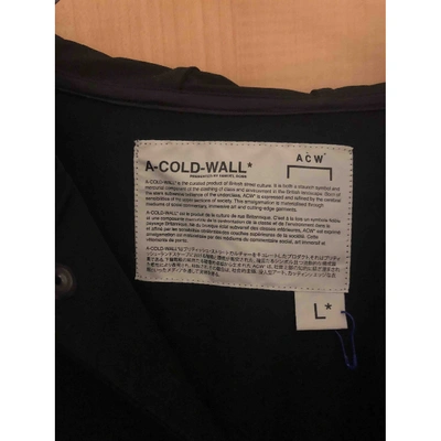 Pre-owned A-cold-wall* Black Coat