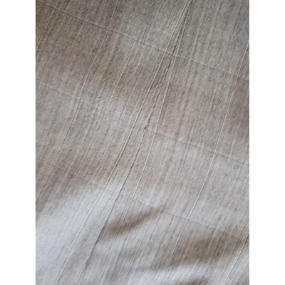 Pre-owned Valentino Silk Vest In Grey