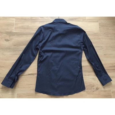 Pre-owned Les Hommes Shirt In Navy