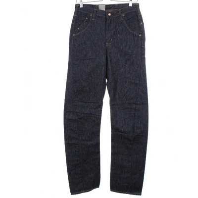 Pre-owned Edwin Blue Cotton Jeans