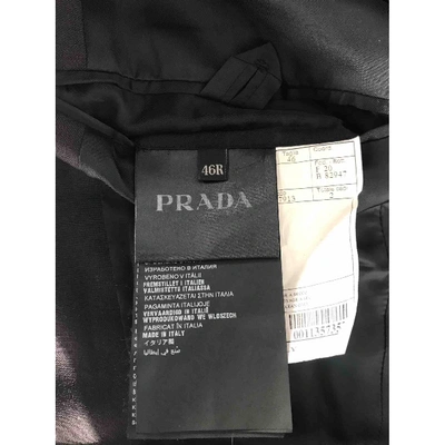 Pre-owned Prada Burgundy Wool Suits