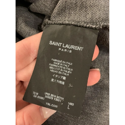 Pre-owned Saint Laurent Polo Shirt In Grey