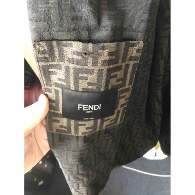 Pre-owned Fendi Brown Polyester Coat