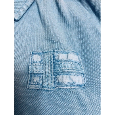 Pre-owned Napapijri Blue Cotton Polo Shirts
