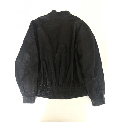 Pre-owned Bally Leather Jacket In Black