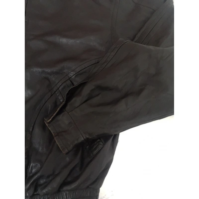 Pre-owned Bally Leather Jacket In Black