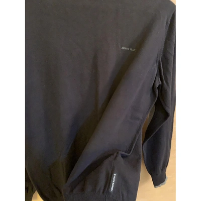 Pre-owned Armani Jeans Wool Shirt In Black