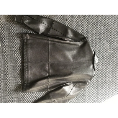 Pre-owned Brooks Brothers Black Leather Jacket