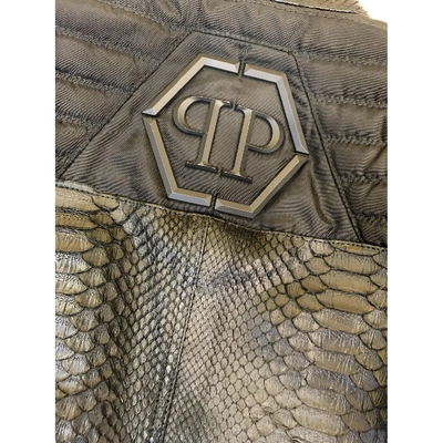 Pre-owned Philipp Plein Black Python Jacket