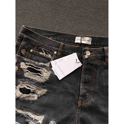 Pre-owned Faith Connexion Straight Jeans In Black