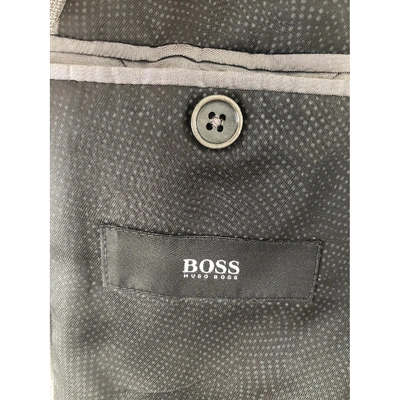 Pre-owned Hugo Boss Grey Wool Jacket