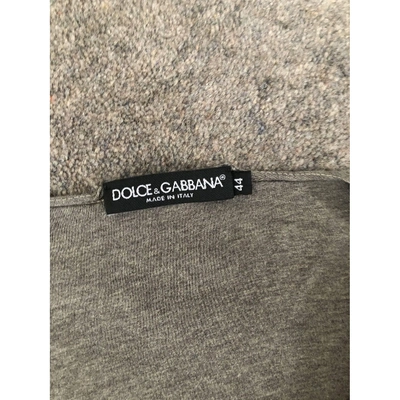 Pre-owned Dolce & Gabbana Grey Cotton T-shirt
