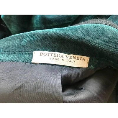 Pre-owned Bottega Veneta Velvet Coat In Blue