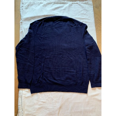 Pre-owned Polo Ralph Lauren Wool Sweatshirt In Navy