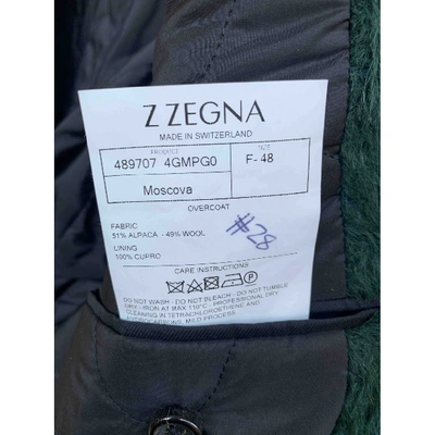 Pre-owned Z Zegna Green Fur Coat