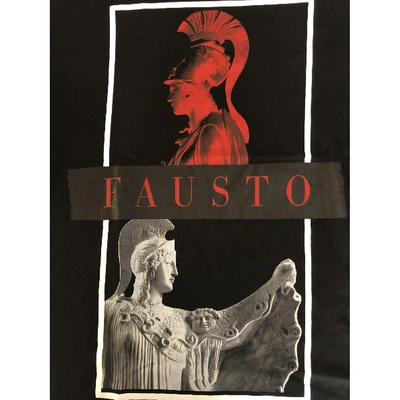 Pre-owned Fausto Puglisi Black Cotton T-shirts