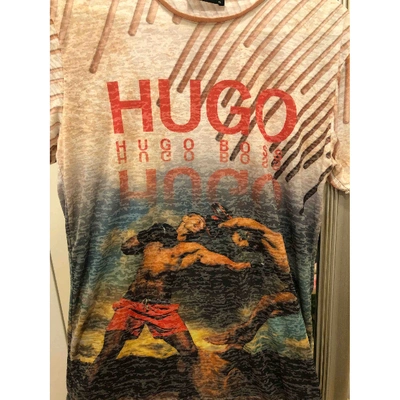 Pre-owned Hugo Boss Multicolour Cotton T-shirt