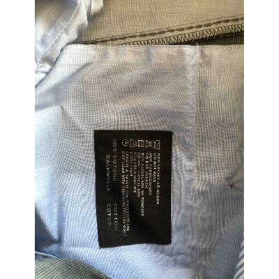 Pre-owned Pt01 Grey Cotton Trousers