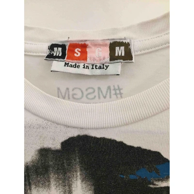 Pre-owned Msgm White Cotton T-shirt
