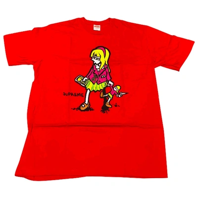 Pre-owned Supreme Red Cotton T-shirt