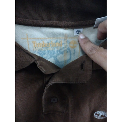 Pre-owned Timberland Polo Shirt In Brown