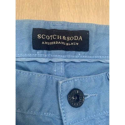 Pre-owned Scotch & Soda Trousers In Blue