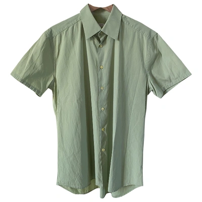 Pre-owned Prada Green Cotton Shirts