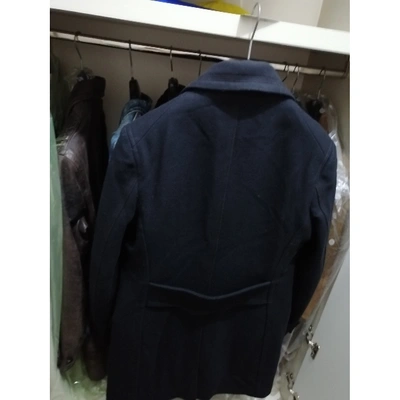 Pre-owned Dsquared2 Blue Wool Coat
