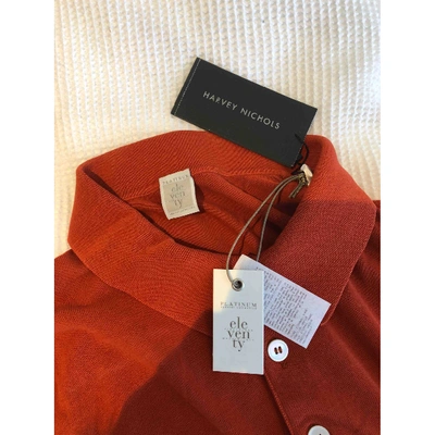 Pre-owned Eleventy Polo Shirt In Orange