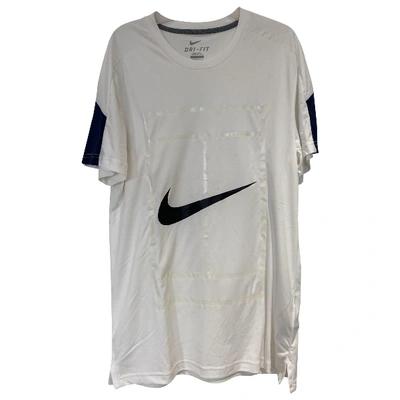 Pre-owned Nike White Polyester T-shirt