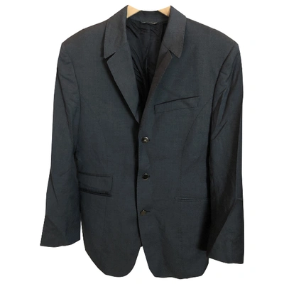 Pre-owned Mugler Wool Jacket In Blue